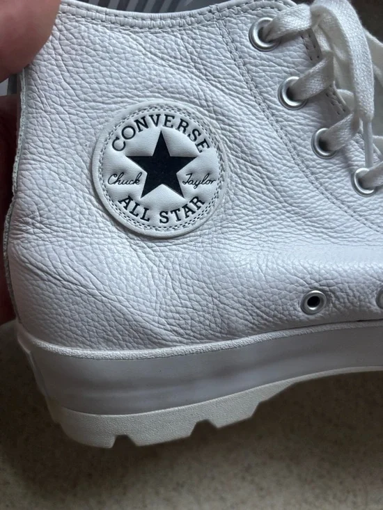 Converse High-Top Lugged Sole Sneakers - White - Picture 6 of 9